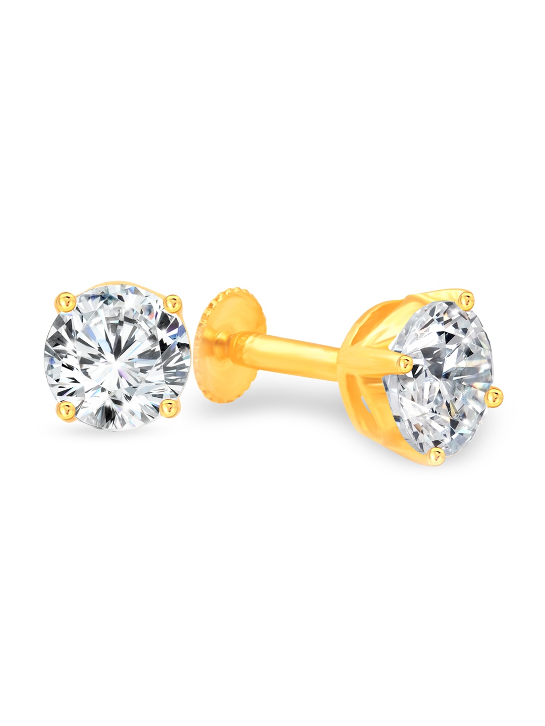 

Vighnaharta Gold-Plated Floral Studs Earrings