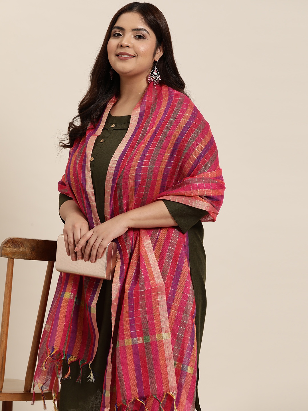 

Sztori Striped Dupatta, Multi