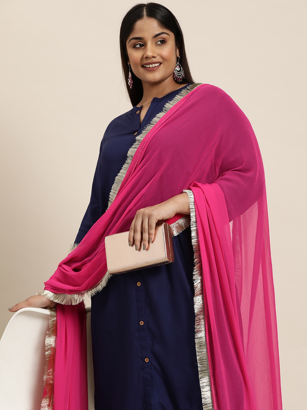 

Sztori Chiffon Dupatta, Pink