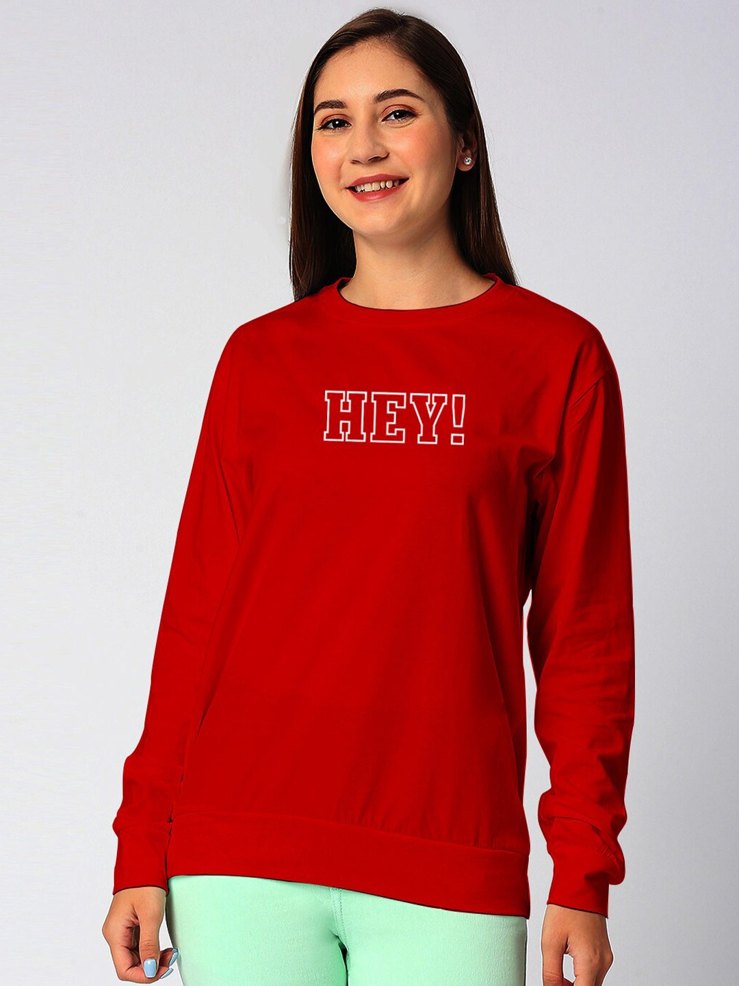 

STATUS MANTRA Typography Printed Pure Cotton T-shirt, Red
