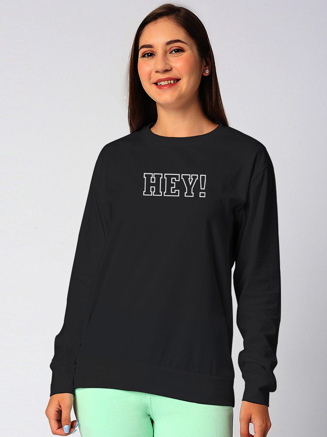 

STATUS MANTRA Typography Printed Pure Cotton T-shirt, Black
