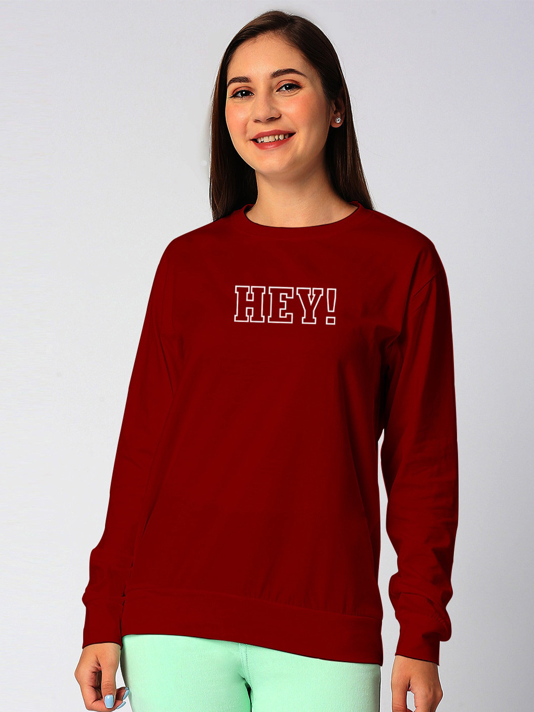 

STATUS MANTRA Typography Printed T-shirt, Maroon