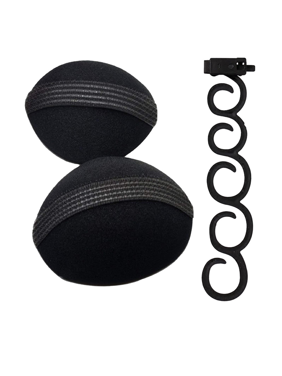 

CHRONEX Women Set of 2 Hair Accessory Set, Black