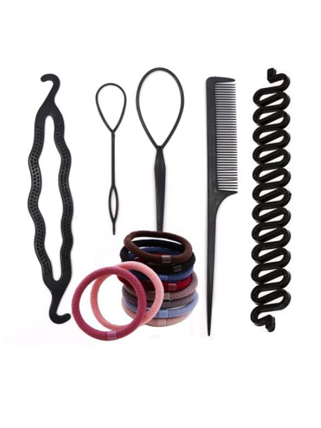 

CHRONEX Women Set of 17 Hair Accessory, Black