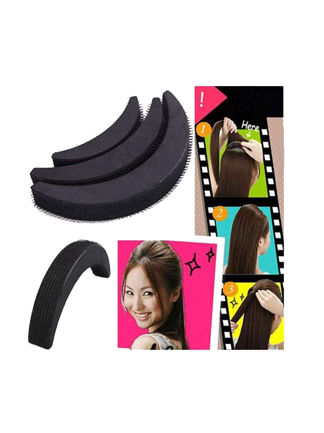 

CHRONEX Women Black Hair Accessory Set of 13