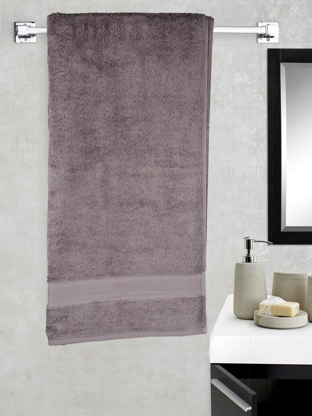 

Turkish Bath Grey Cotton Bath Towel