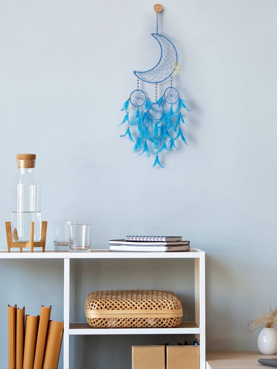 

DULI Blue Crescent Moon Dreamcatcher