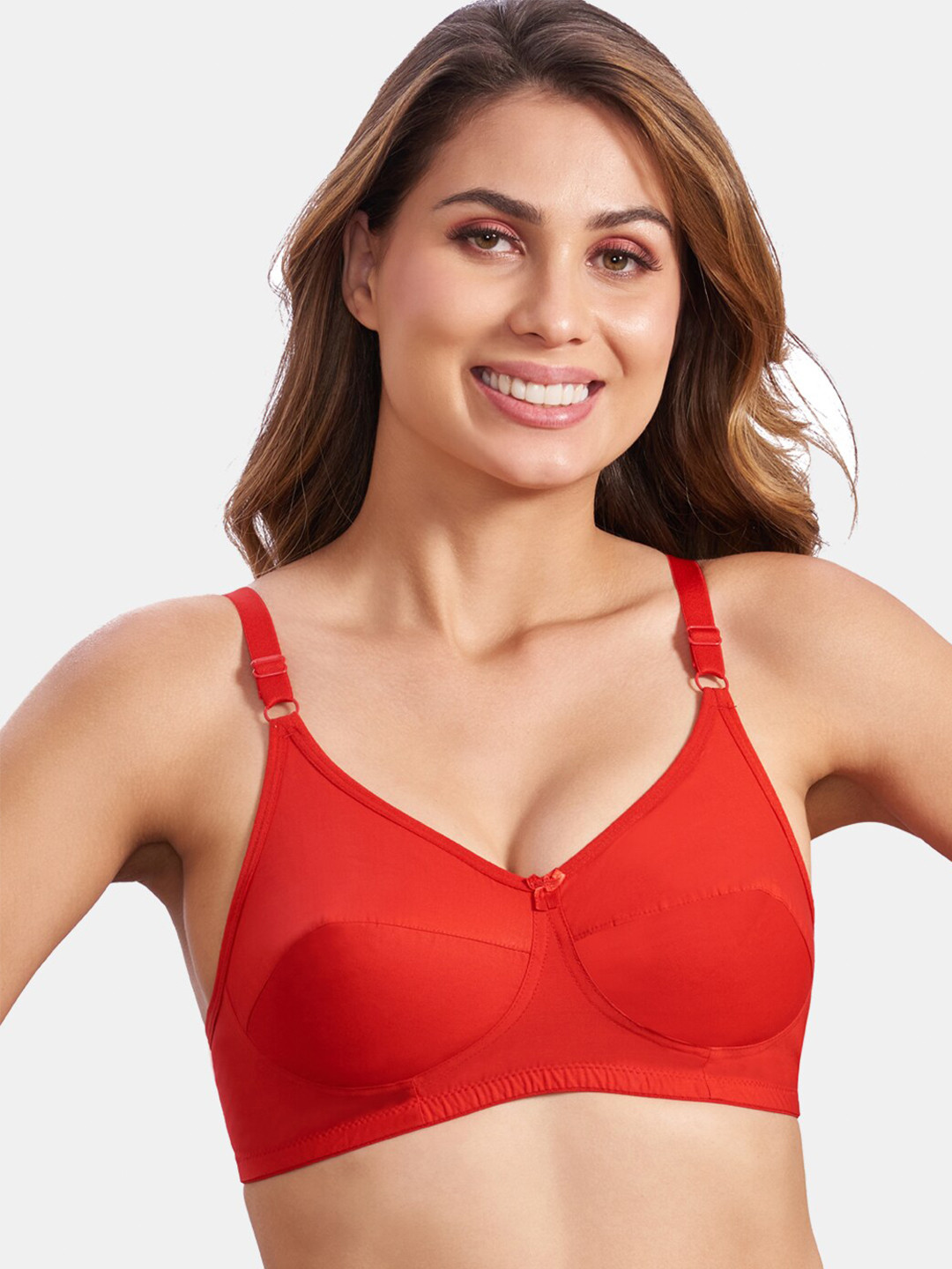 

MAROON Full Coverage Non-Wired Non-Padded Cotton Everyday Bra, Red