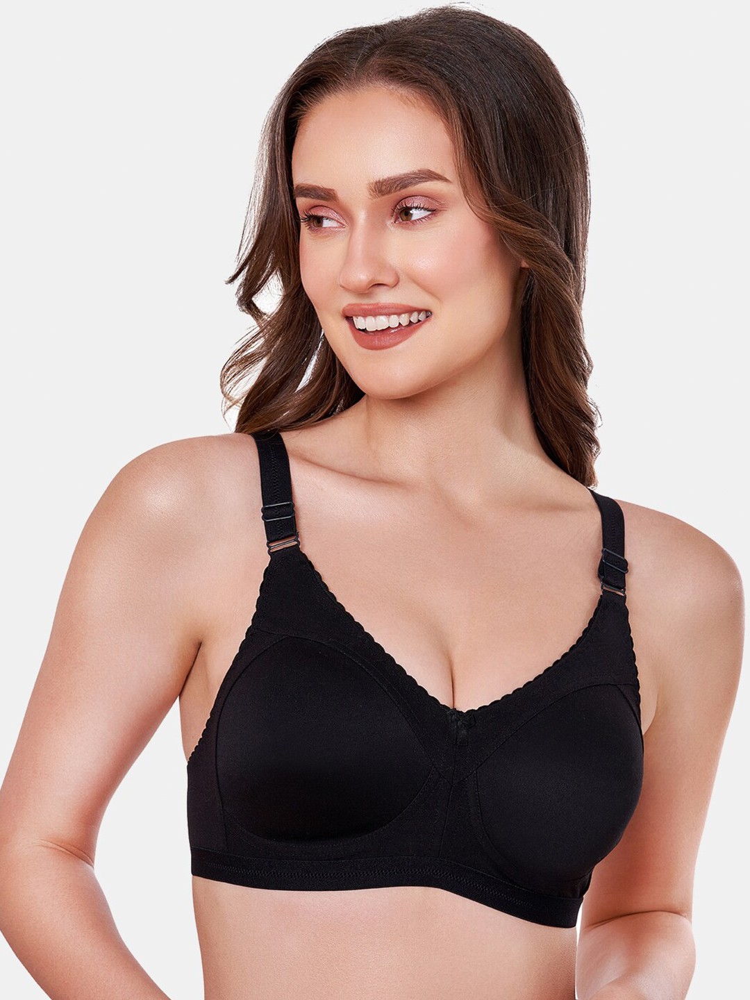 

MAROON Full Coverage All Day Comfort Seamless Cotton T-shirt Bra, Black