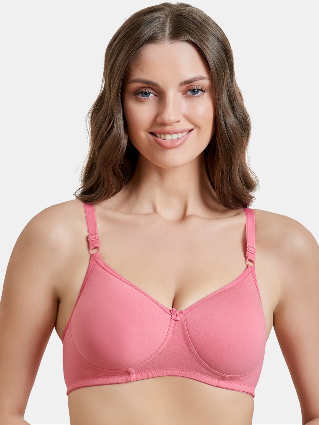 

MAROON Full Coverage Heavily Padded All Day Comfort Seamless Cotton T-shirt Bra, Rose