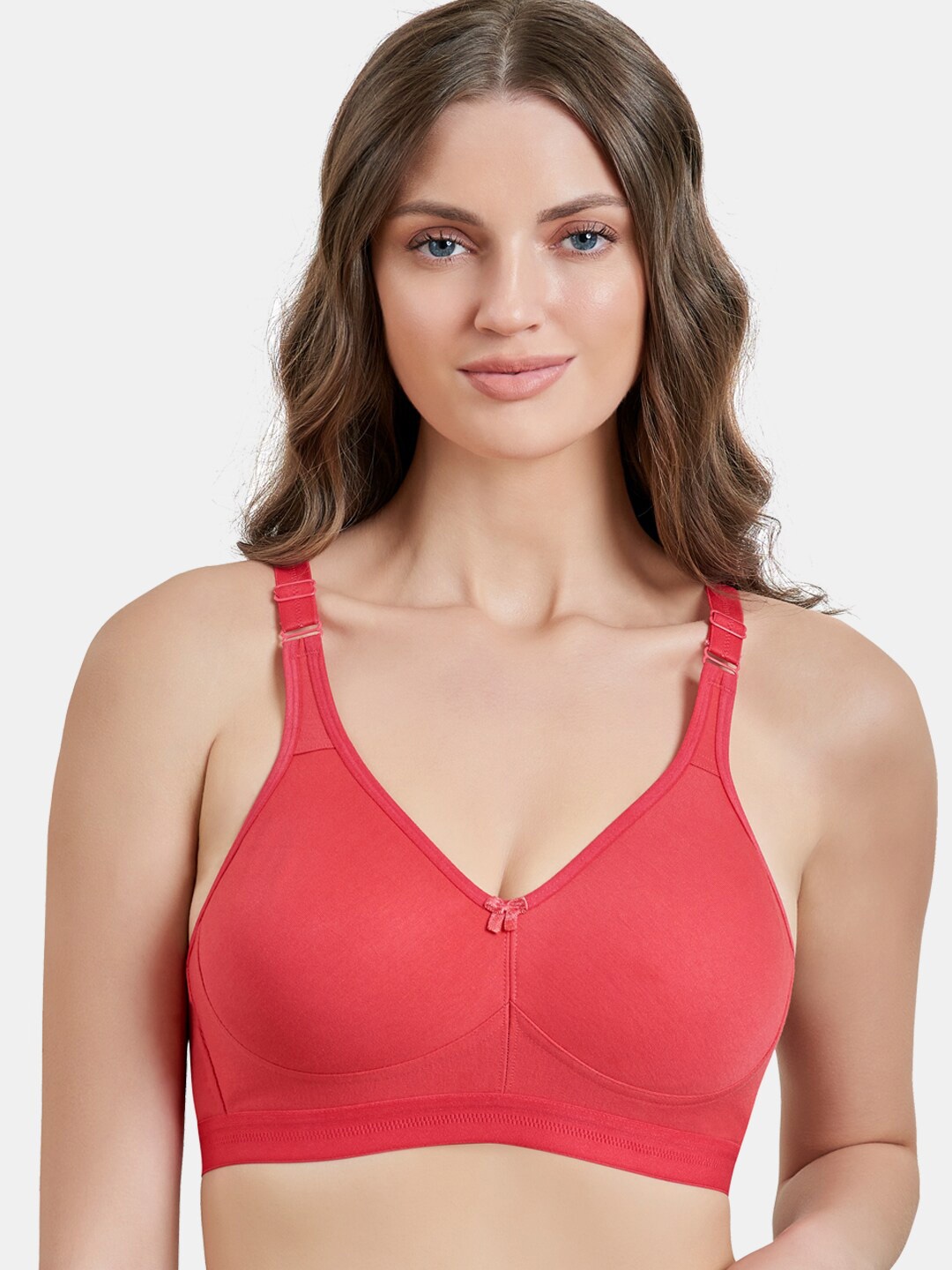 

MAROON Full Coverage All Day Comfort Seamless Cotton T-shirt Bra, Red