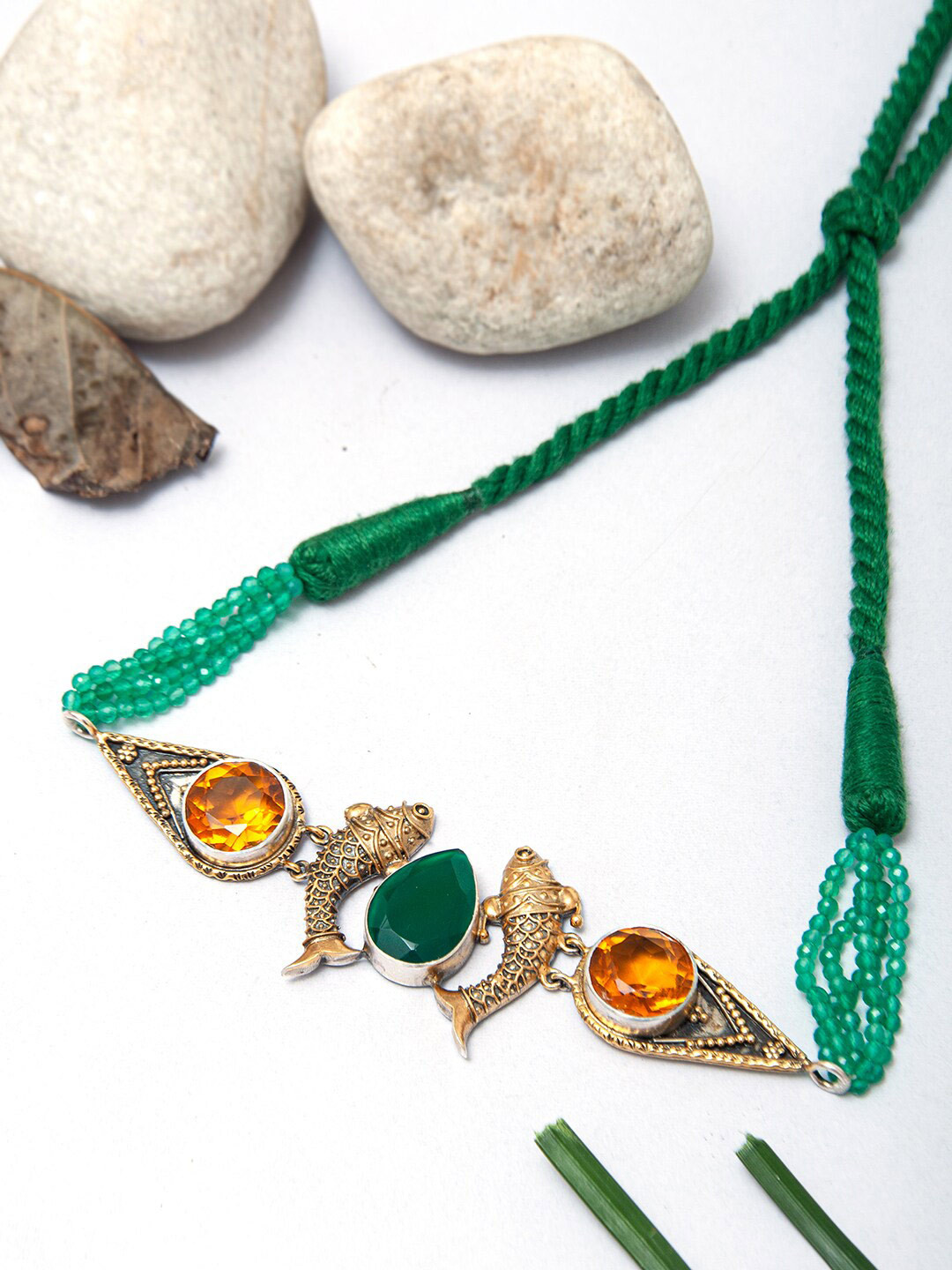 

Neeta Boochra Sterling Silver Gold-Plated Necklace