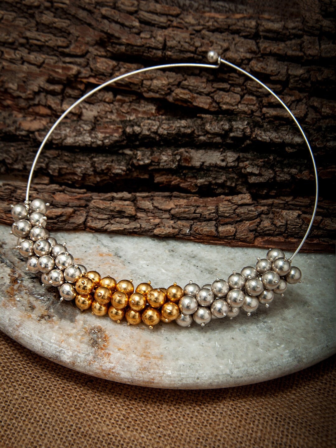

Neeta Boochra Sterling Silver Gold-Plated Necklace