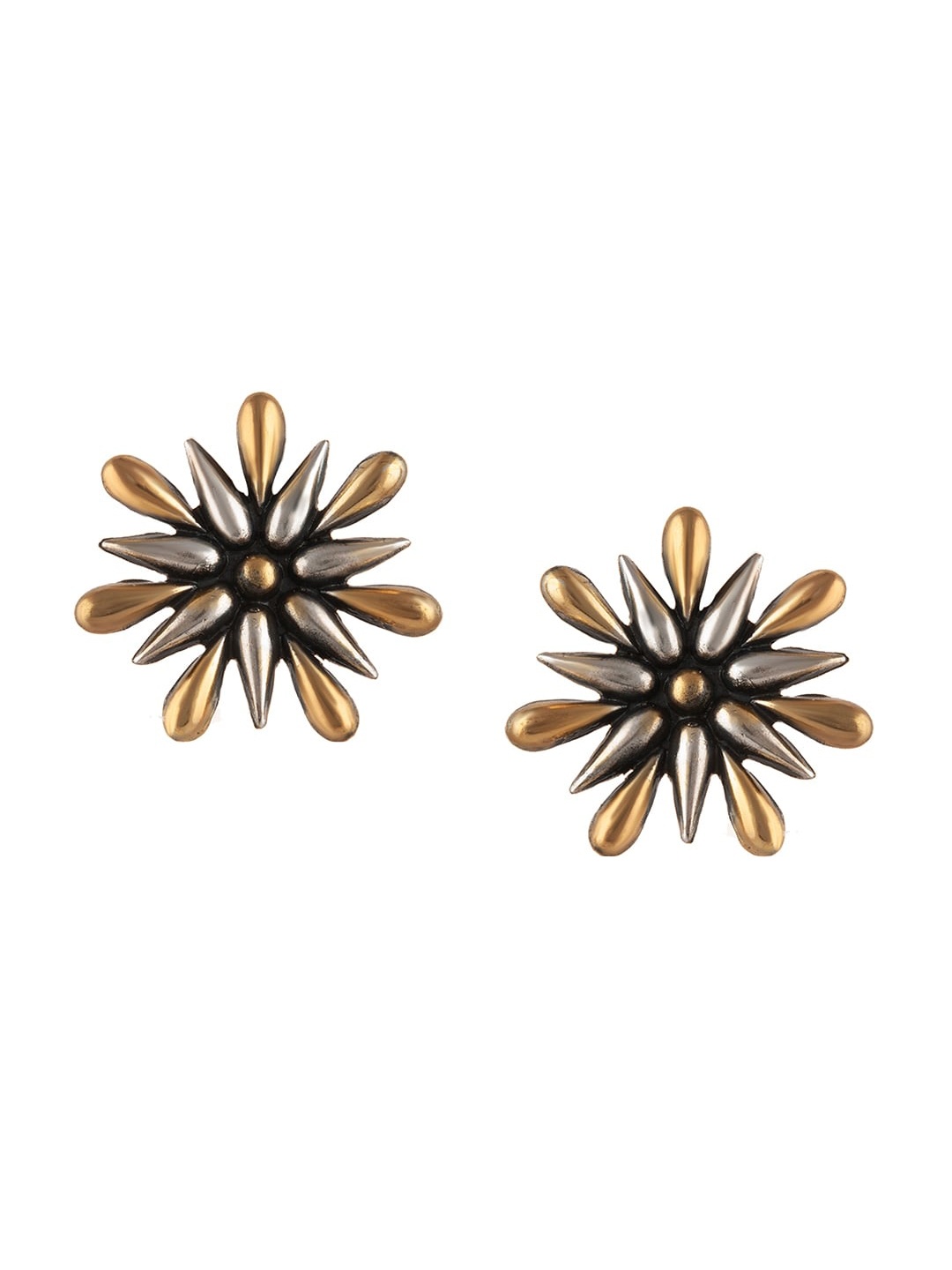 

Neeta Boochra Silver-Plated Contemporary Studs Earrings