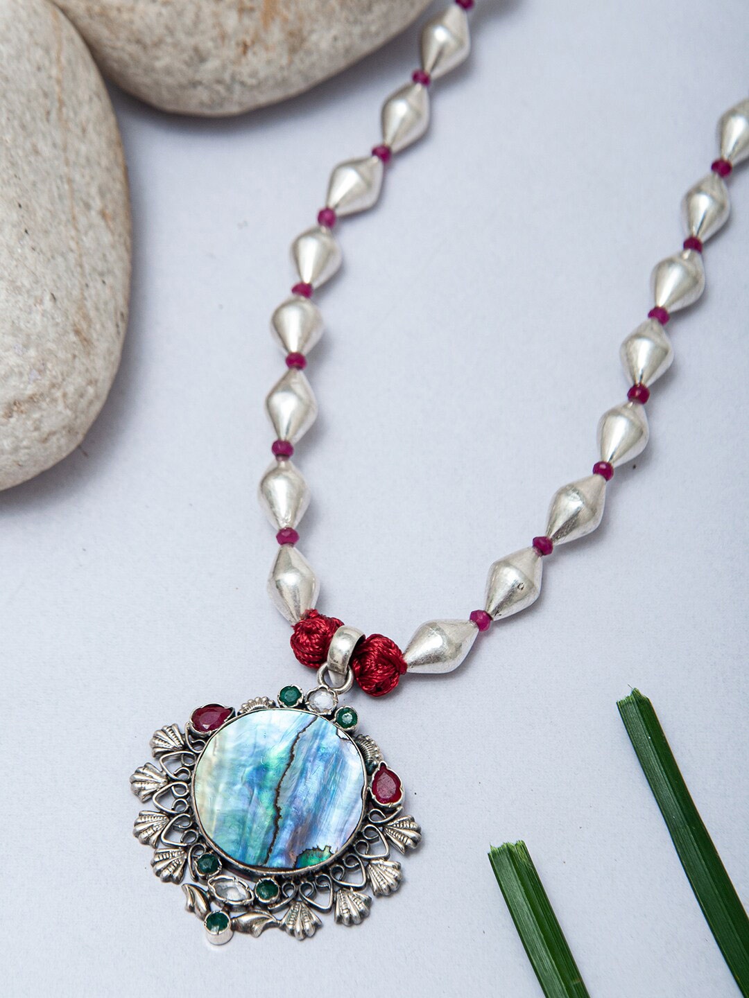 

Neeta Boochra Sterling Silver-Plated Necklace