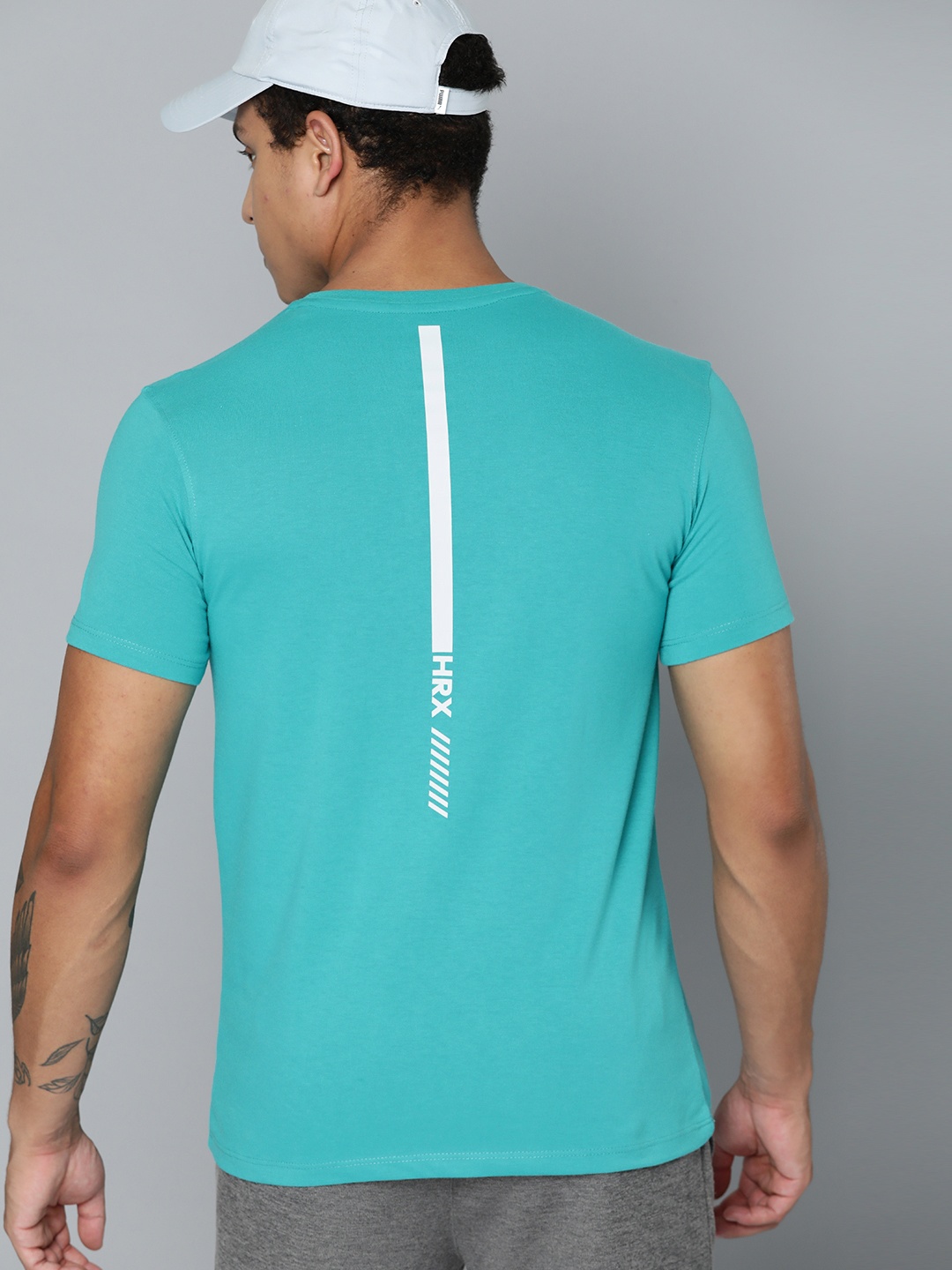 

HRX by Hrithik Roshan Placement Print Detail Lifestyle T-shirt, Turquoise blue