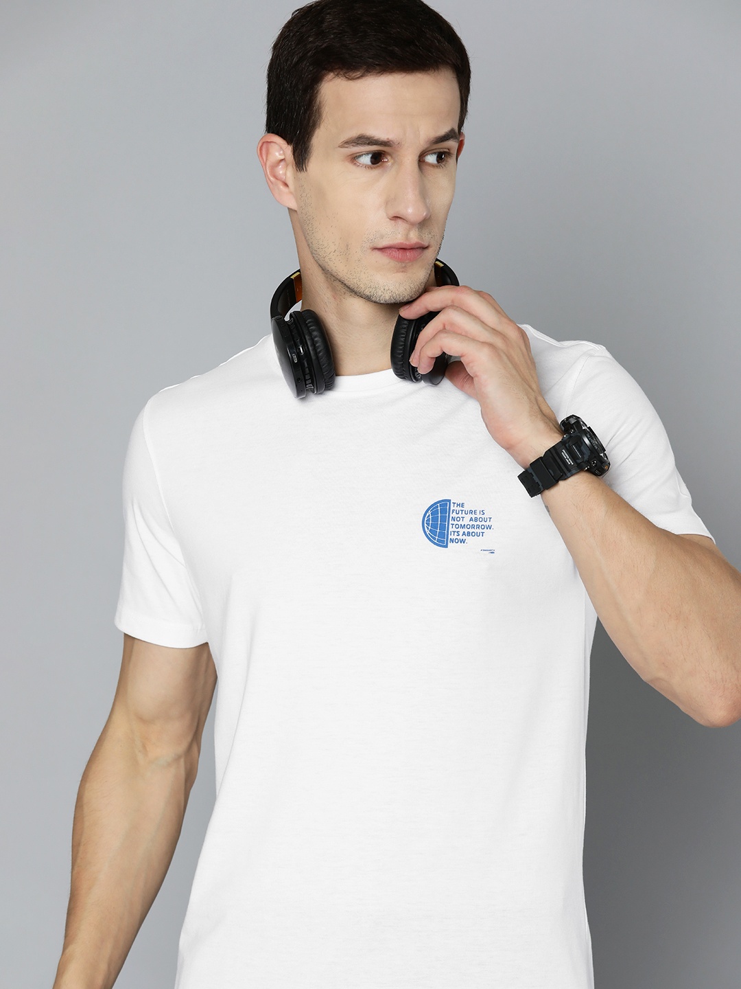 

HRX by Hrithik Roshan Men Solid T-shirt, White