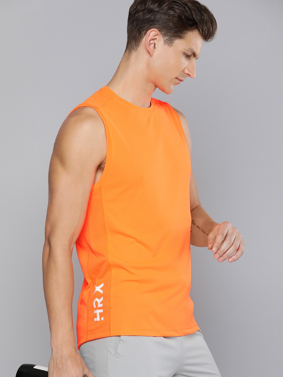 

HRX by Hrithik Roshan Rapid Dry Training T-shirt, Orange