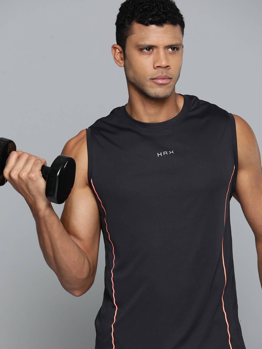 

HRX by Hrithik Roshan Men Rapid-Dry Training T-shirt, Black