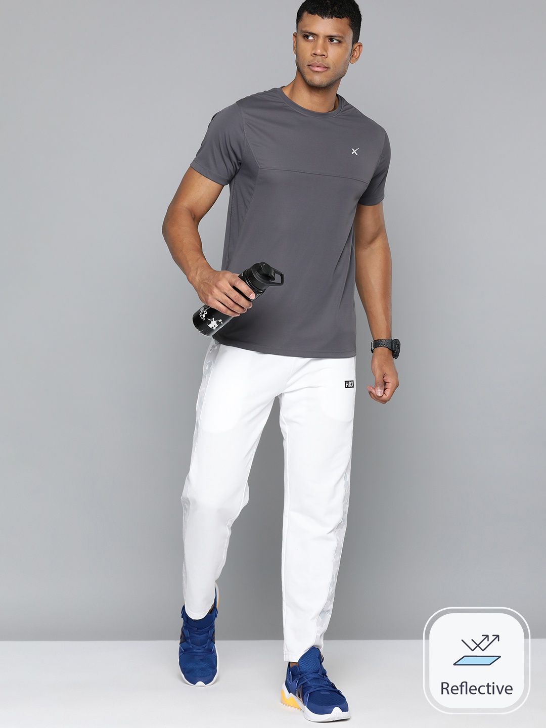 

HRX by Hrithik Roshan Rapid-Dry Training T-shirt, Charcoal