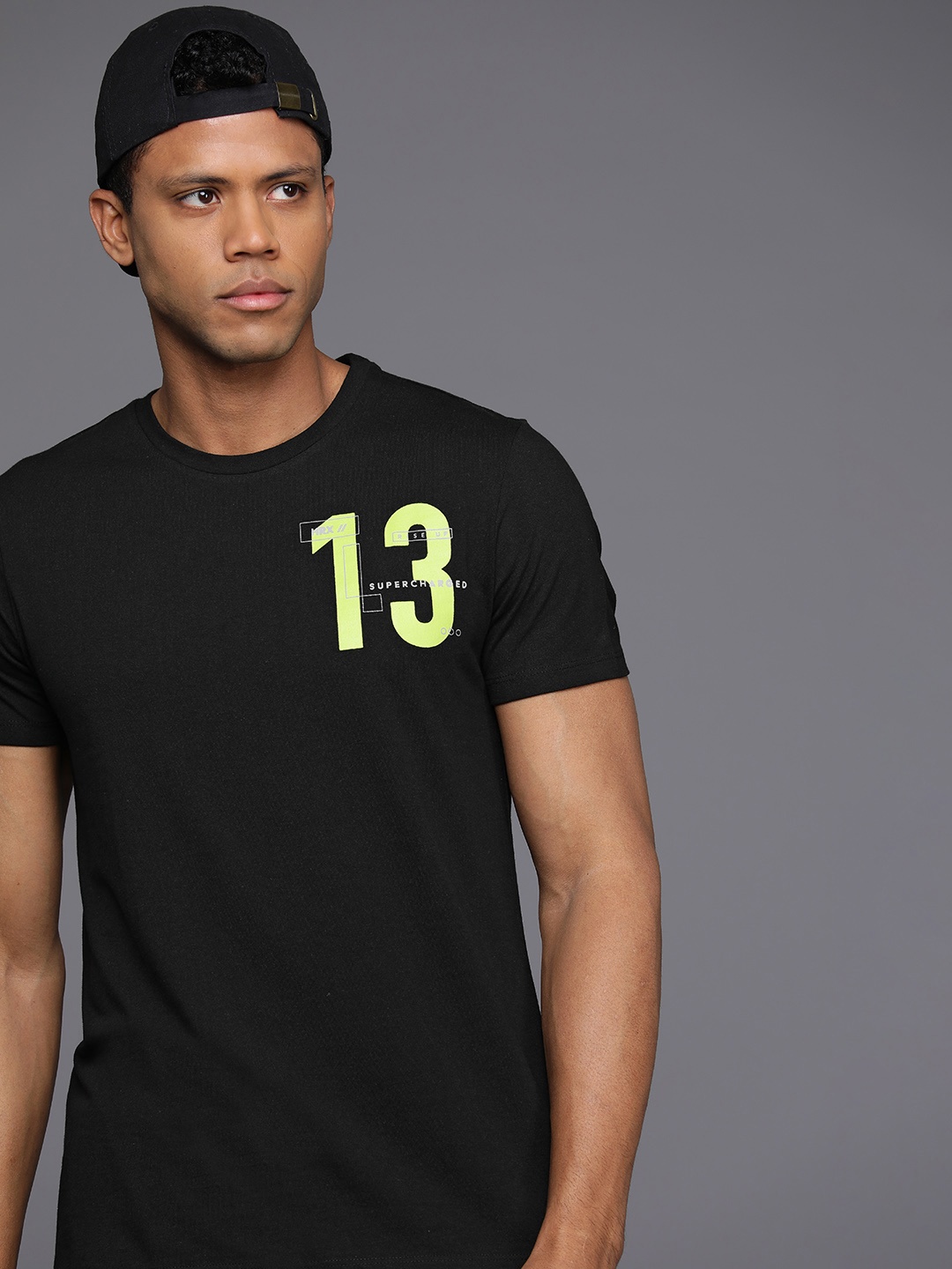 

HRX by Hrithik Roshan Printed Lifestyle T-shirt, Black