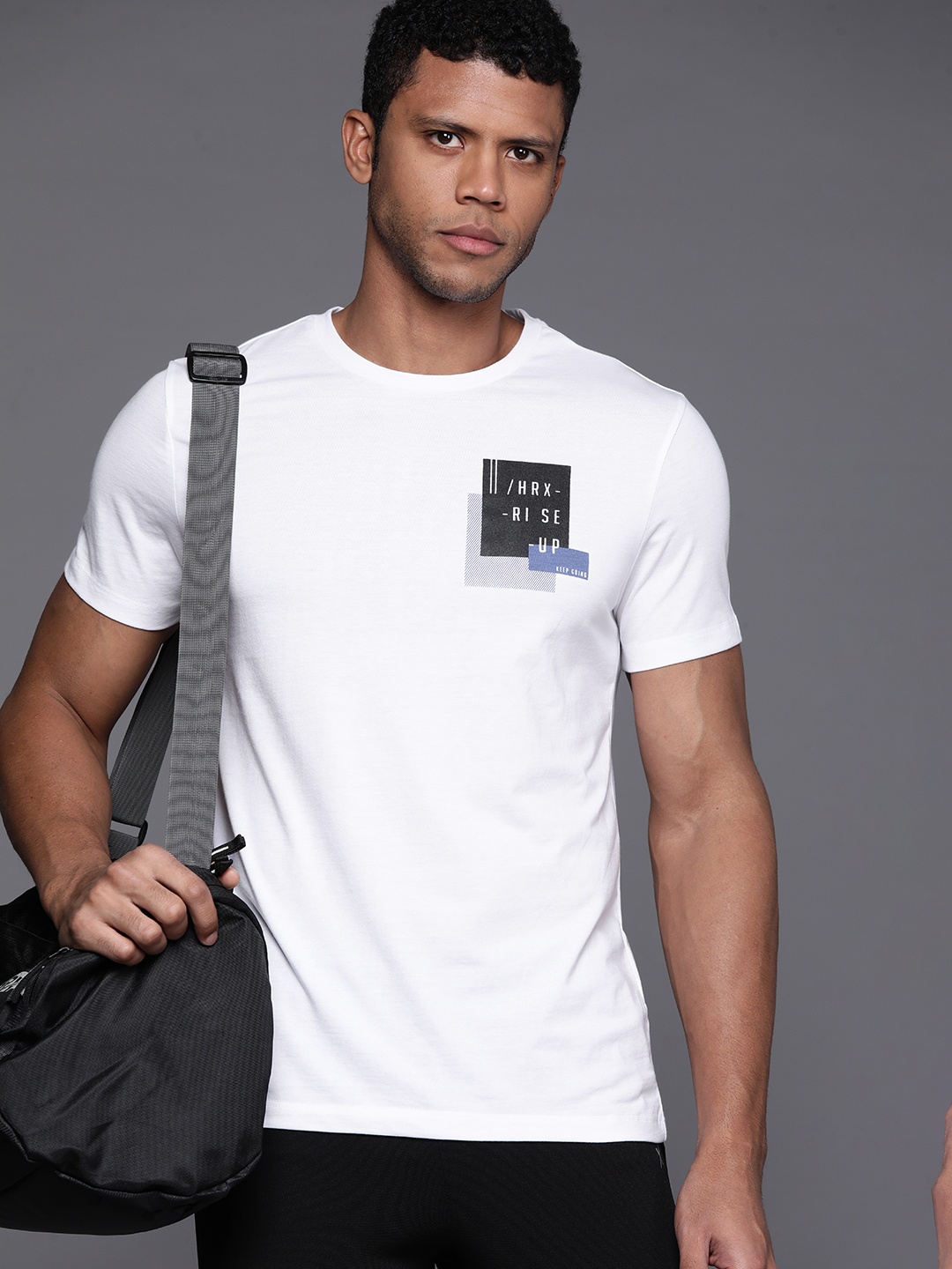 

HRX by Hrithik Roshan Men Printed T-shirt, White