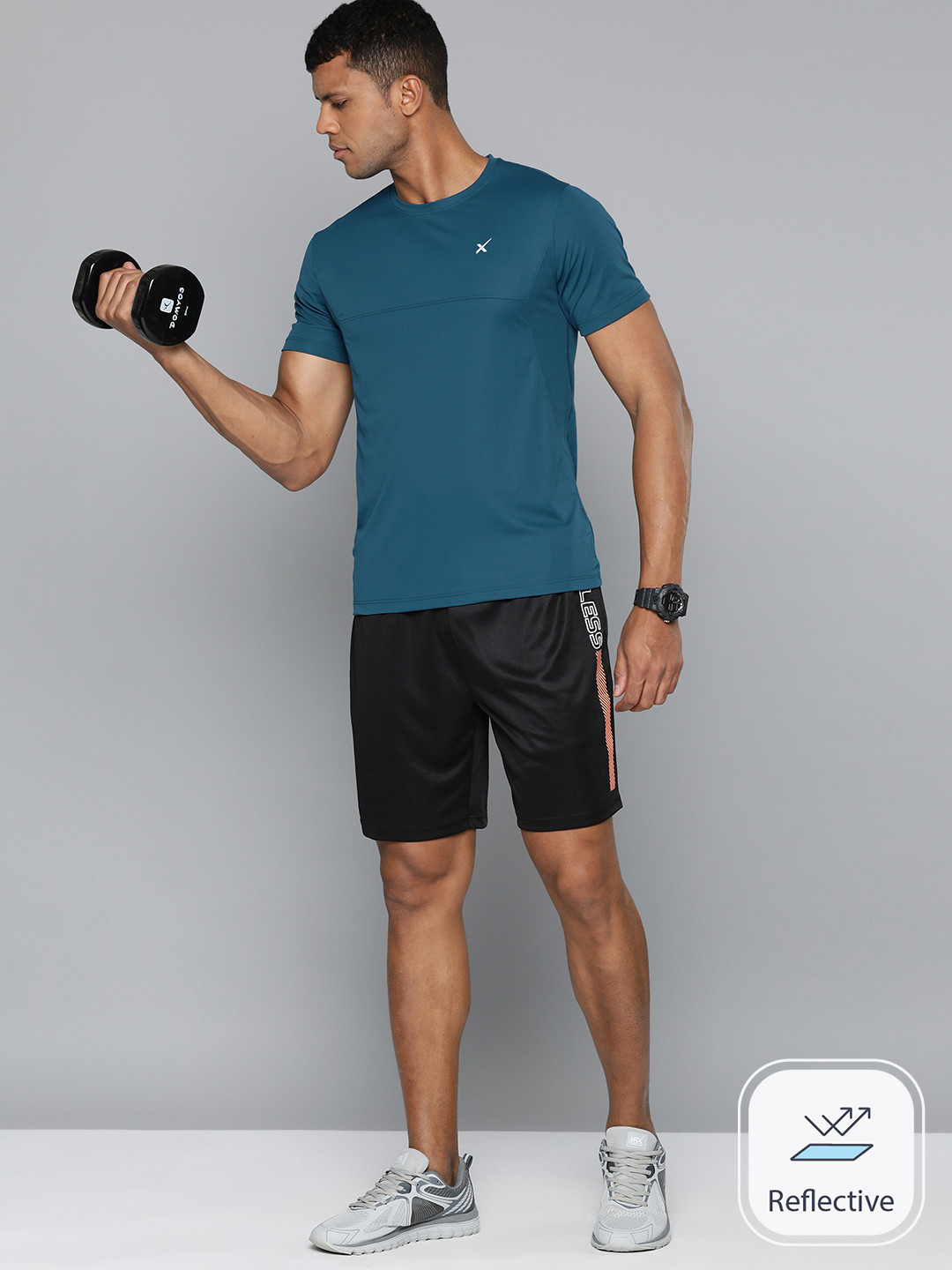 

HRX by Hrithik Roshan Rapid-Dry Training T-shirt, Teal