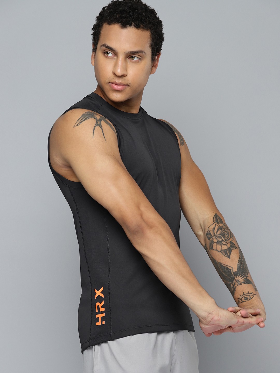 

HRX by Hrithik Roshan Men Rapid-Dry Training T-shirt, Black