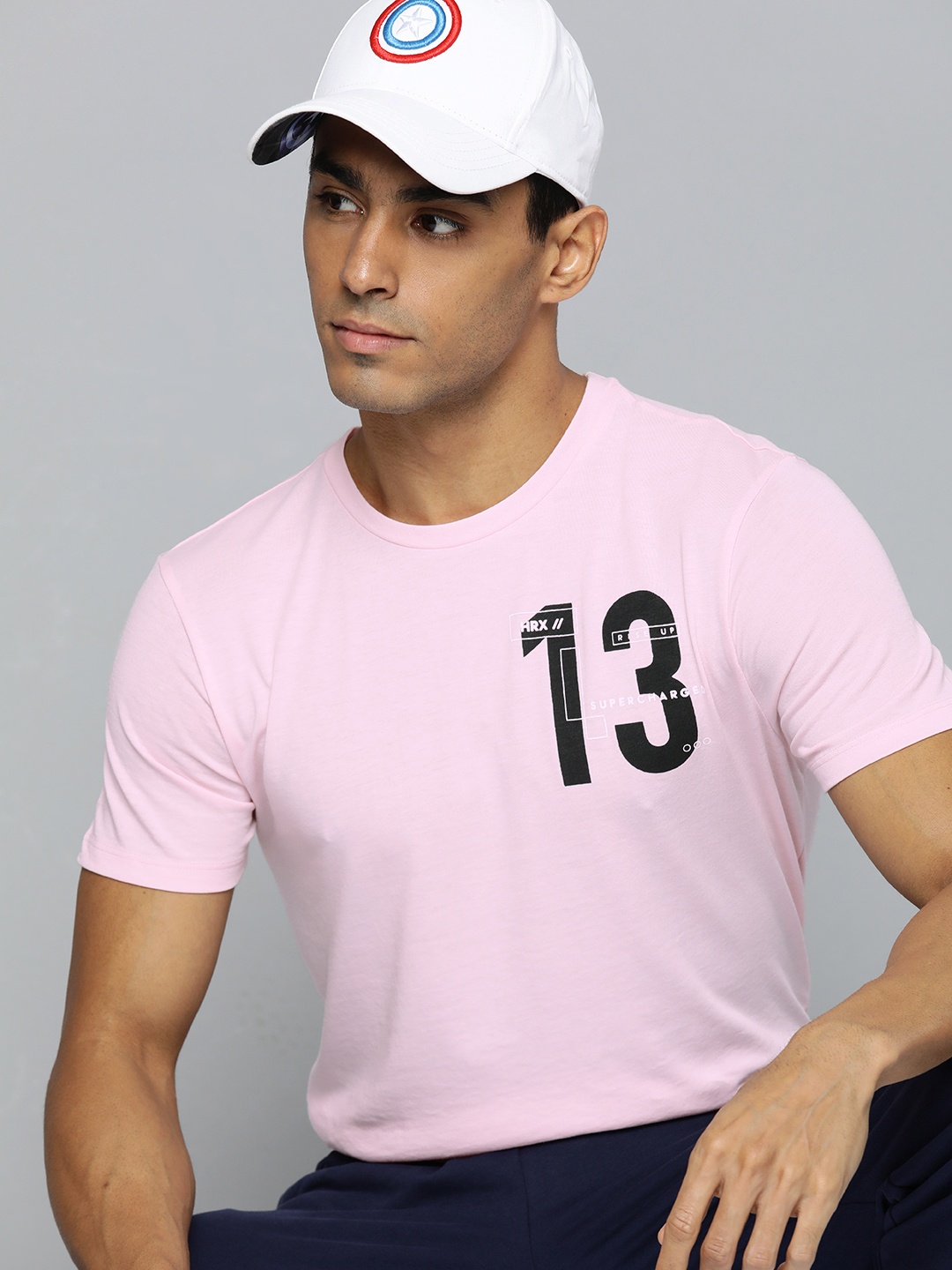 

HRX by Hrithik Roshan Typography Printed Lifestyle T-shirt, Pink