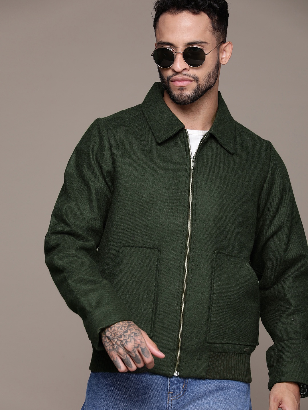 

The Roadster Lifestyle Co. Bomber Jacket, Olive