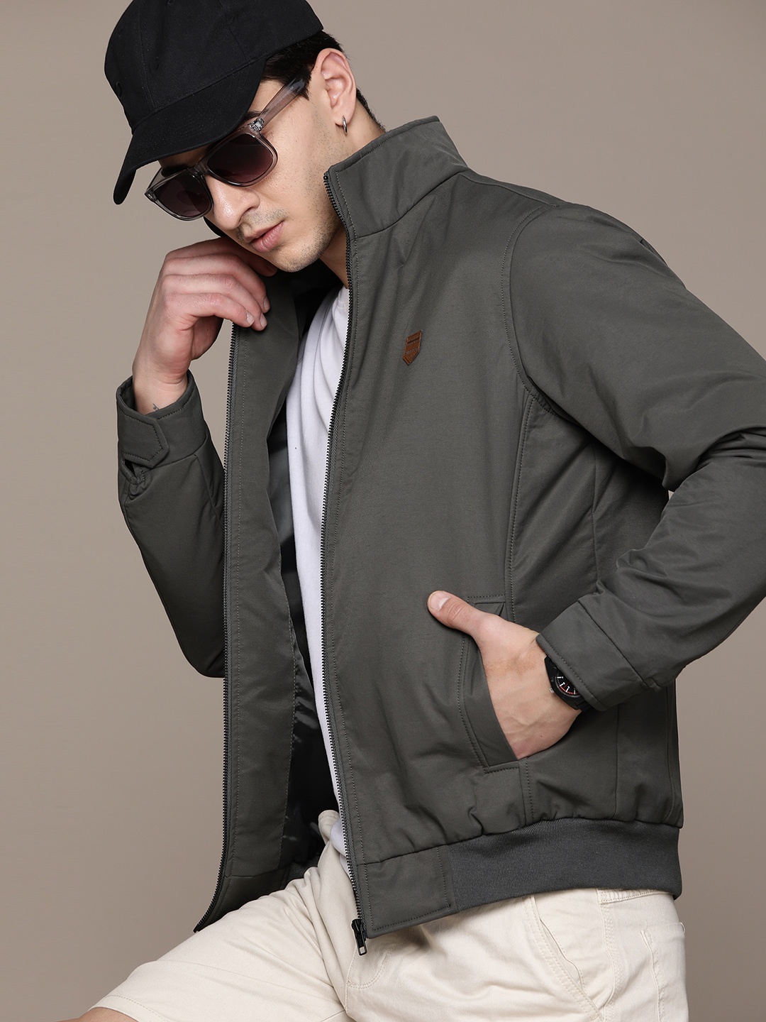 

The Roadster Lifestyle Co. Bomber Jacket, Charcoal