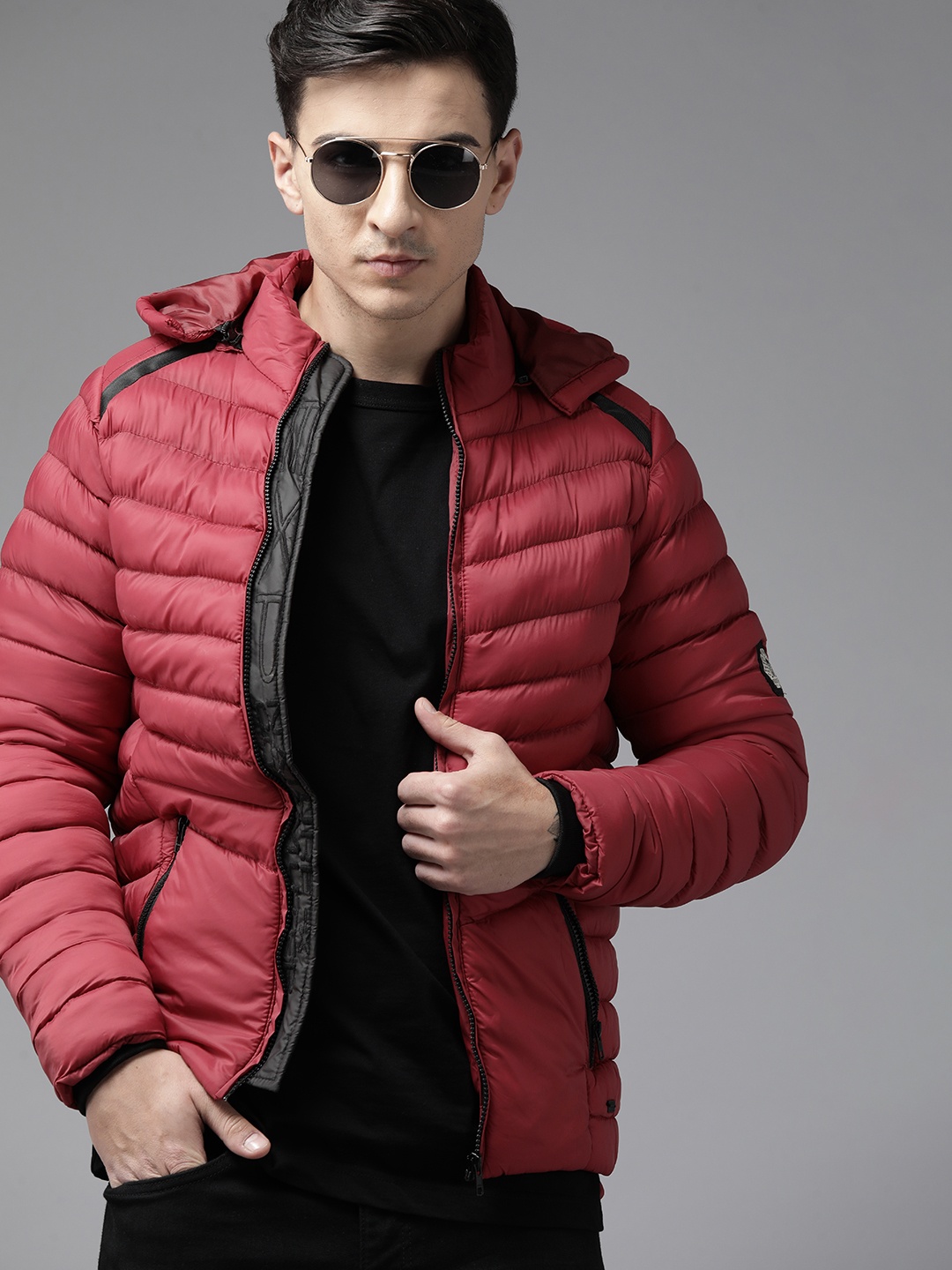 

The Roadster Lifestyle Co. Padded Jacket, Maroon