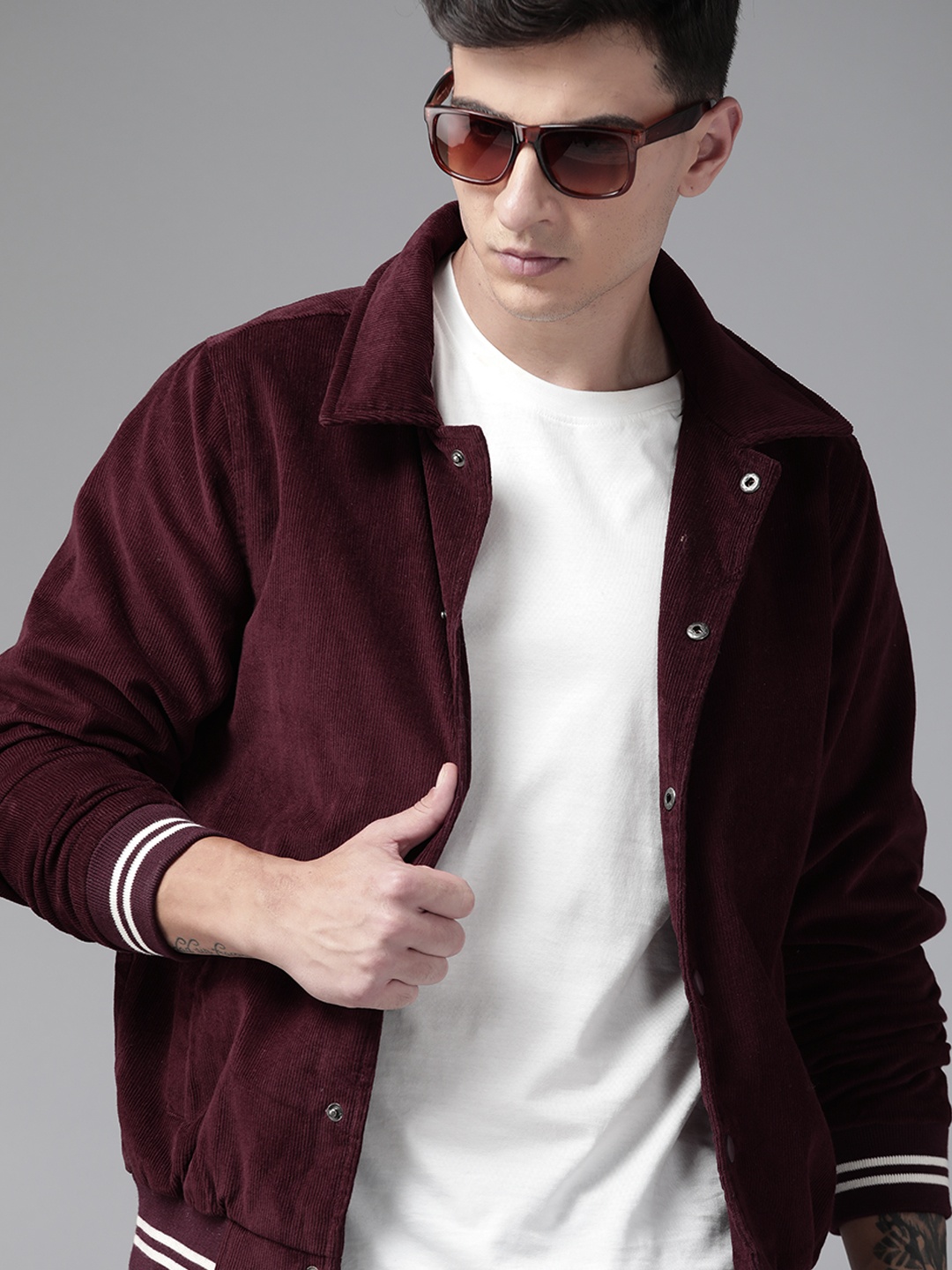 

The Roadster Lifestyle Co. Men Tailored Jacket, Burgundy