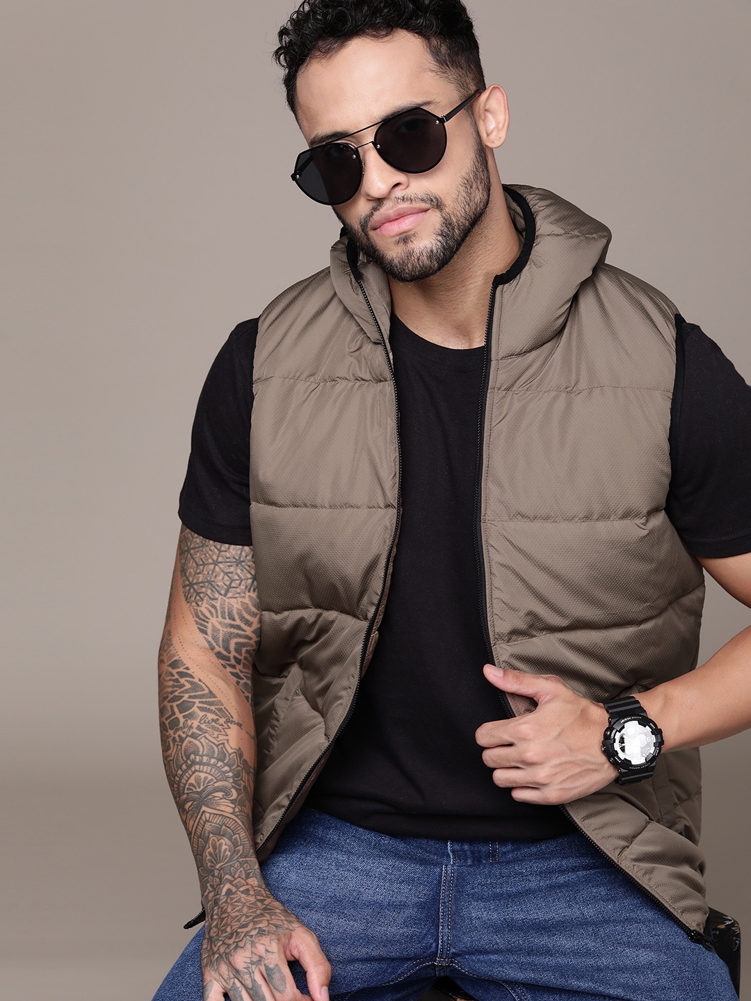 

The Roadster Lifestyle Co. Padded Jacket, Brown