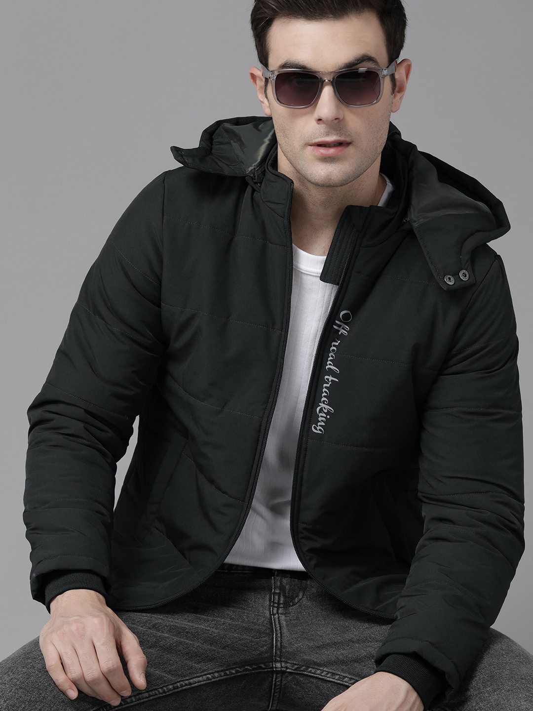 

The Roadster Lifestyle Co. Hooded Padded Jacket, Olive