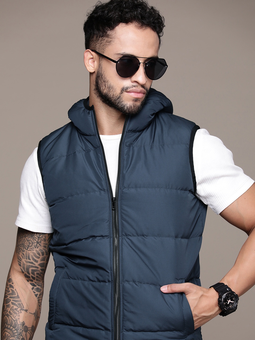 

The Roadster Lifestyle Co. Padded Jacket, Navy blue