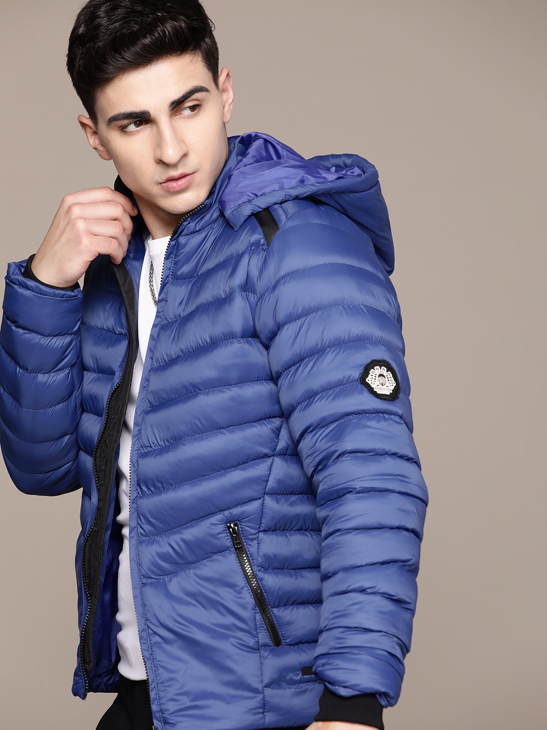 

The Roadster Lifestyle Co. Hooded Padded Jacket, Blue
