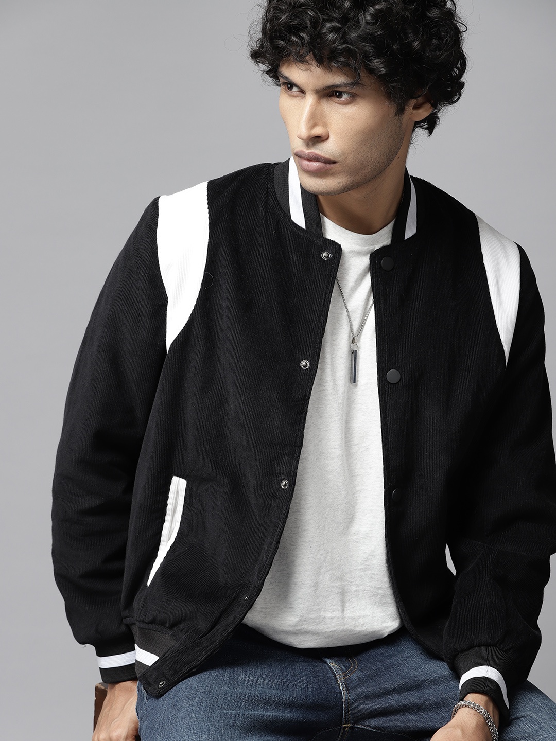 

The Roadster Lifestyle Co. Corduroy Tailored Jacket, Black