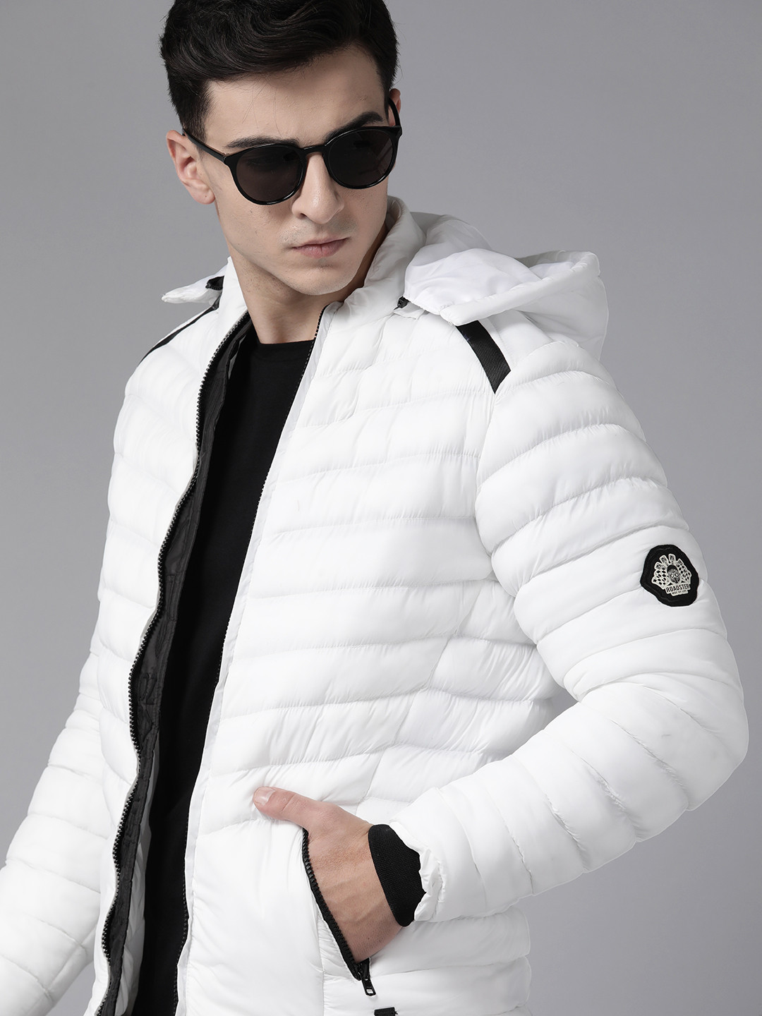 

The Roadster Lifestyle Co. Hooded Padded Jacket, White