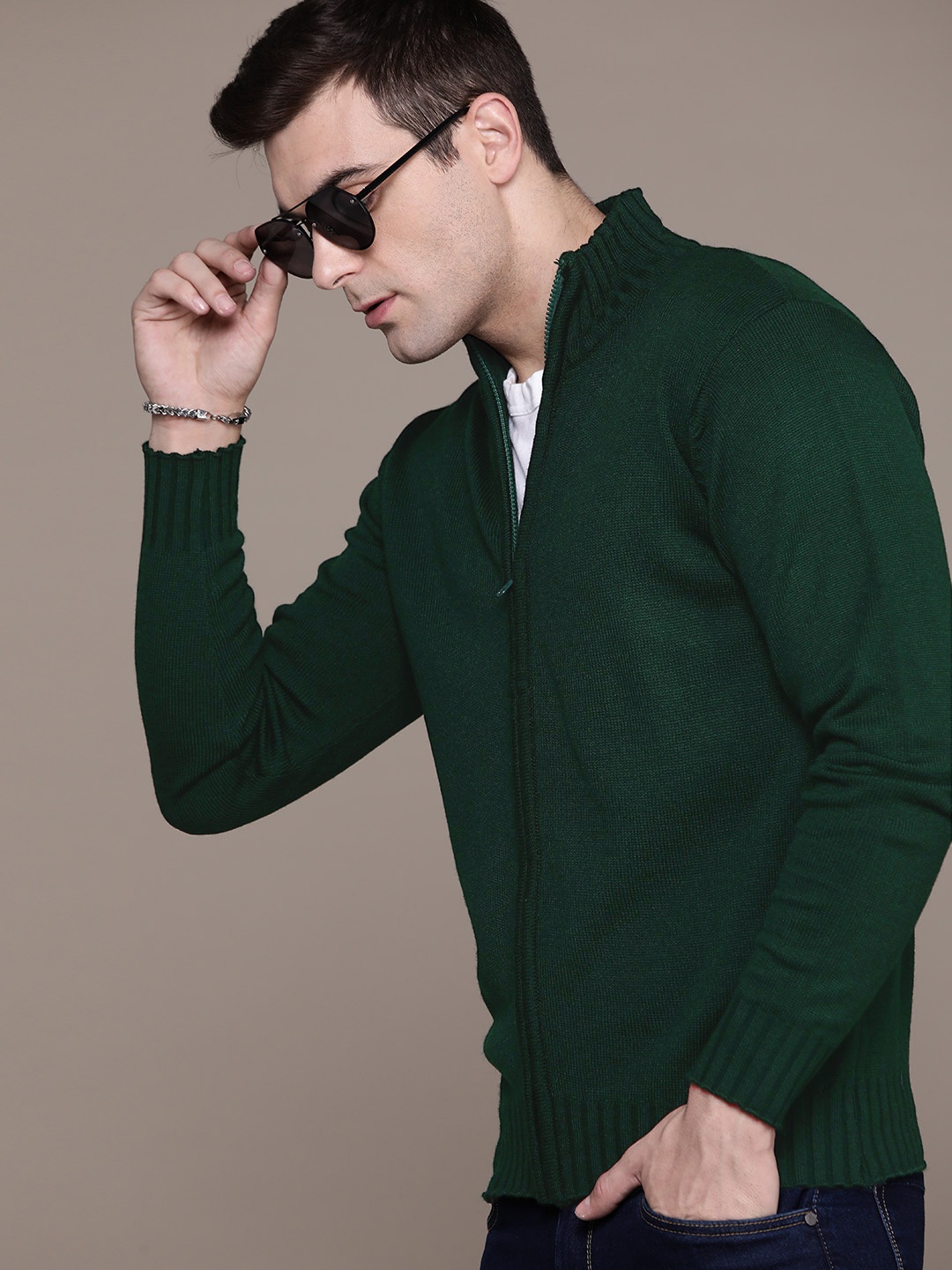 

The Roadster Lifestyle Co. Acrylic Cardigan, Green