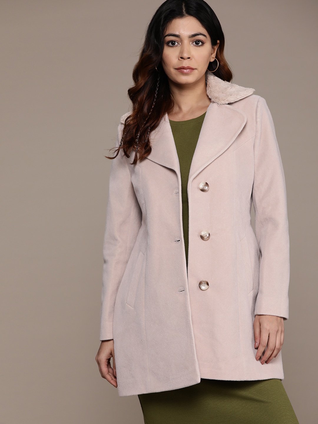

The Roadster Lifestyle Co. Longline Overcoat, Off white