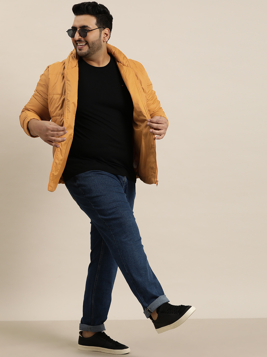 

Sztori Plus Size Padded Jacket, Mustard