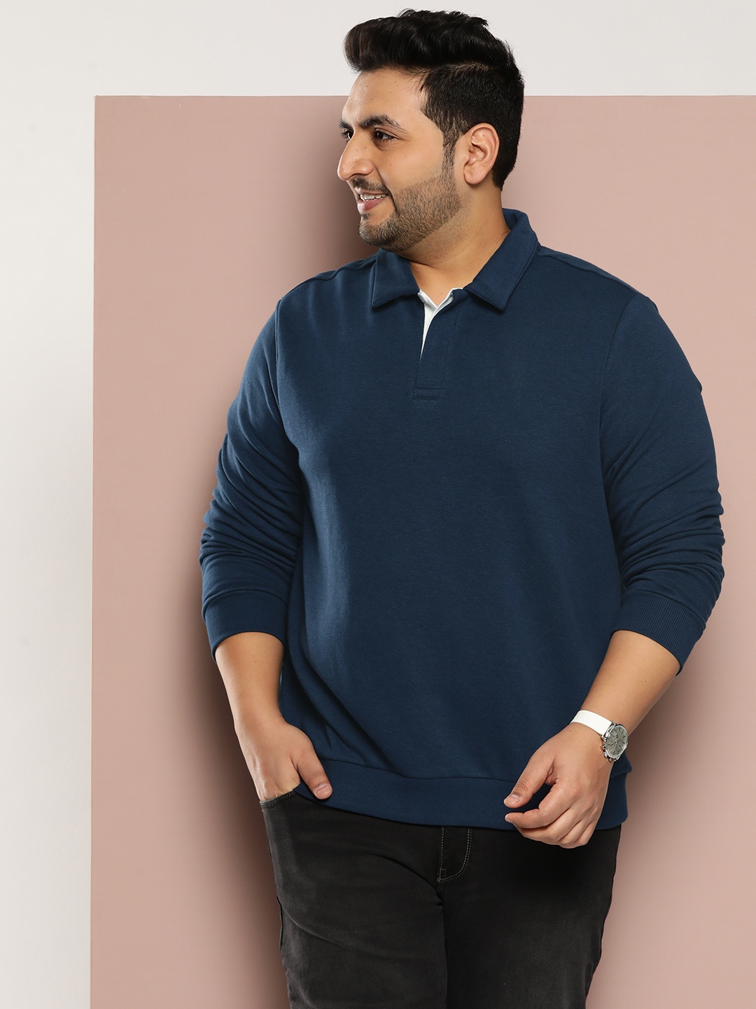 

Sztori Plus Size Sweatshirt, Blue