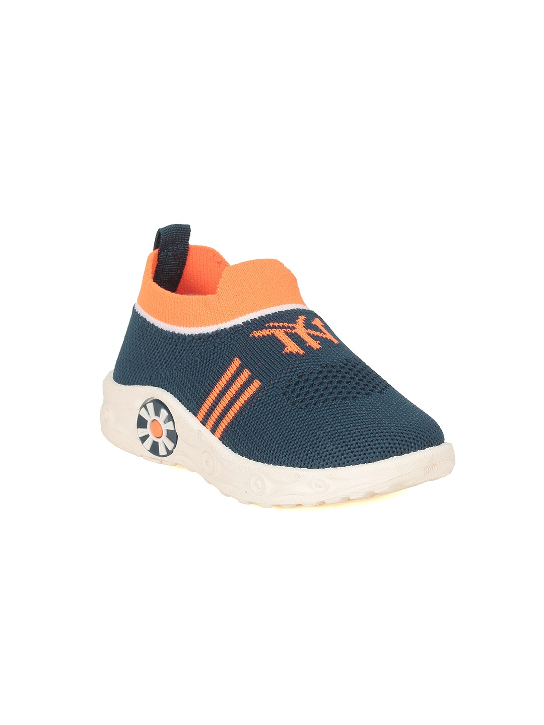 

Lil Lollipop Kids Woven Design Comfort Insole Musical Chu Chu Slip-On Sneakers, Teal