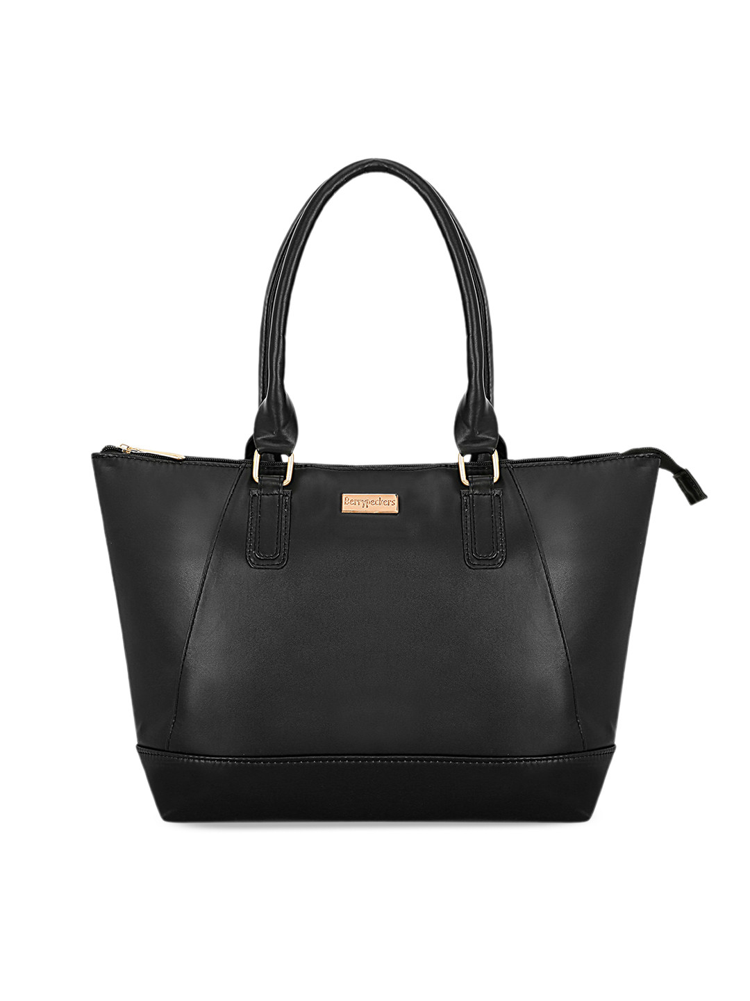 

Berrypeckers Textured Structured Shoulder Bag, Black