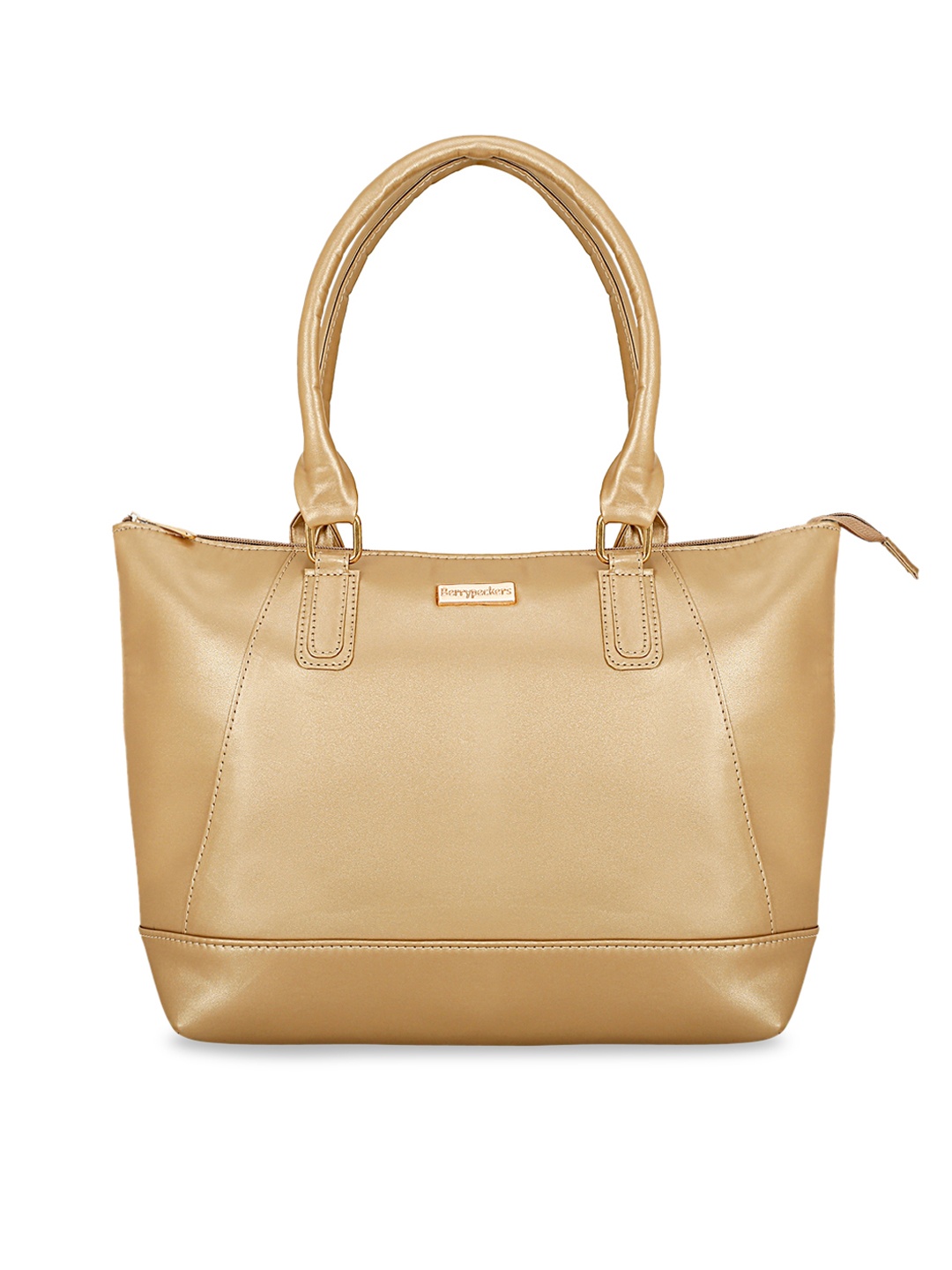 

Berrypeckers Textured Structured Shoulder Bag, Gold