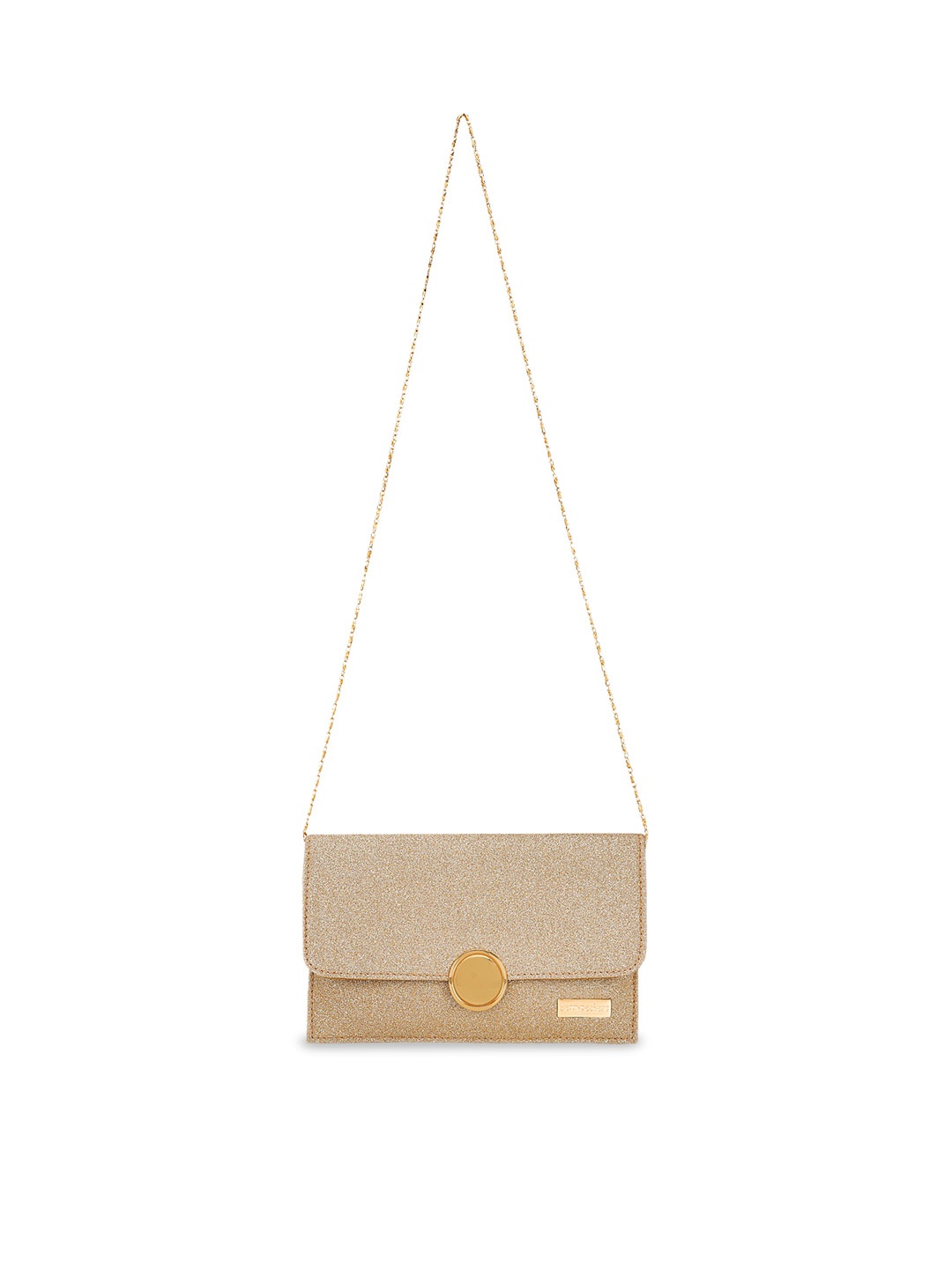 

Berrypeckers Embellished Envelope Clutches, Gold