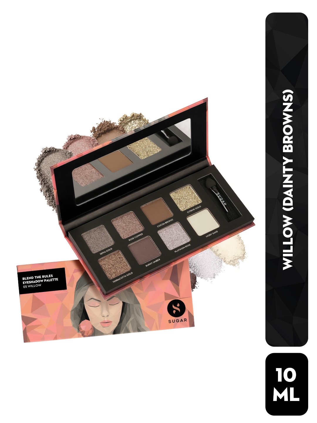 

SUGAR Blend The Rules Eyeshadow Palette - Willow 05, Multi