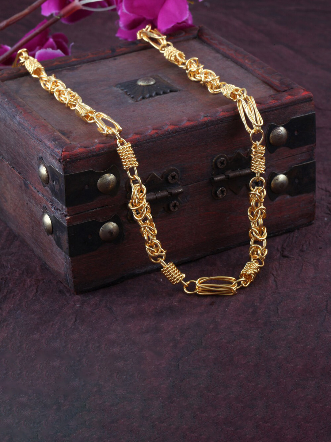 

MEENAZ Men Gold-Plated Long Chain