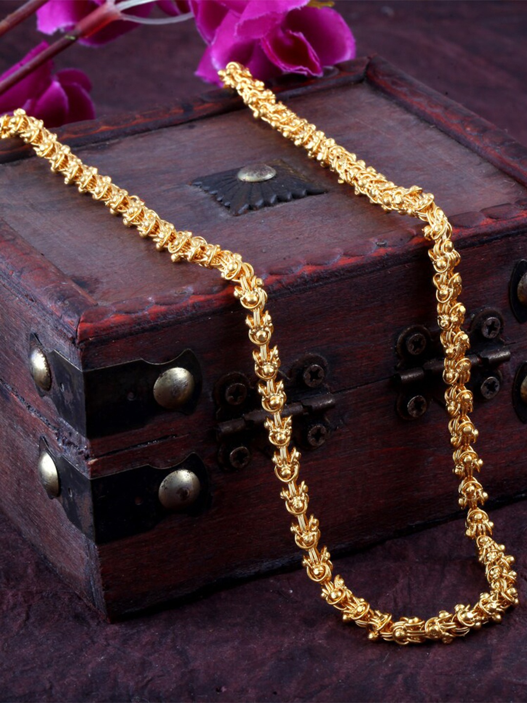 

MEENAZ Men Gold-Plated Long Chain